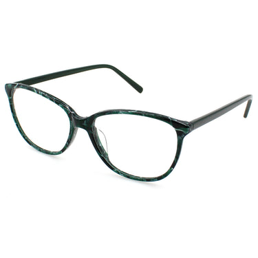 Women Insignia Eyeglasses: Isabelle - Green - SpecSMART Eye Clinic
 (Diagonal View)